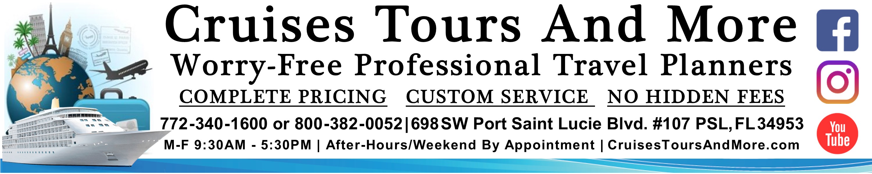 Cruise Tours and More Header